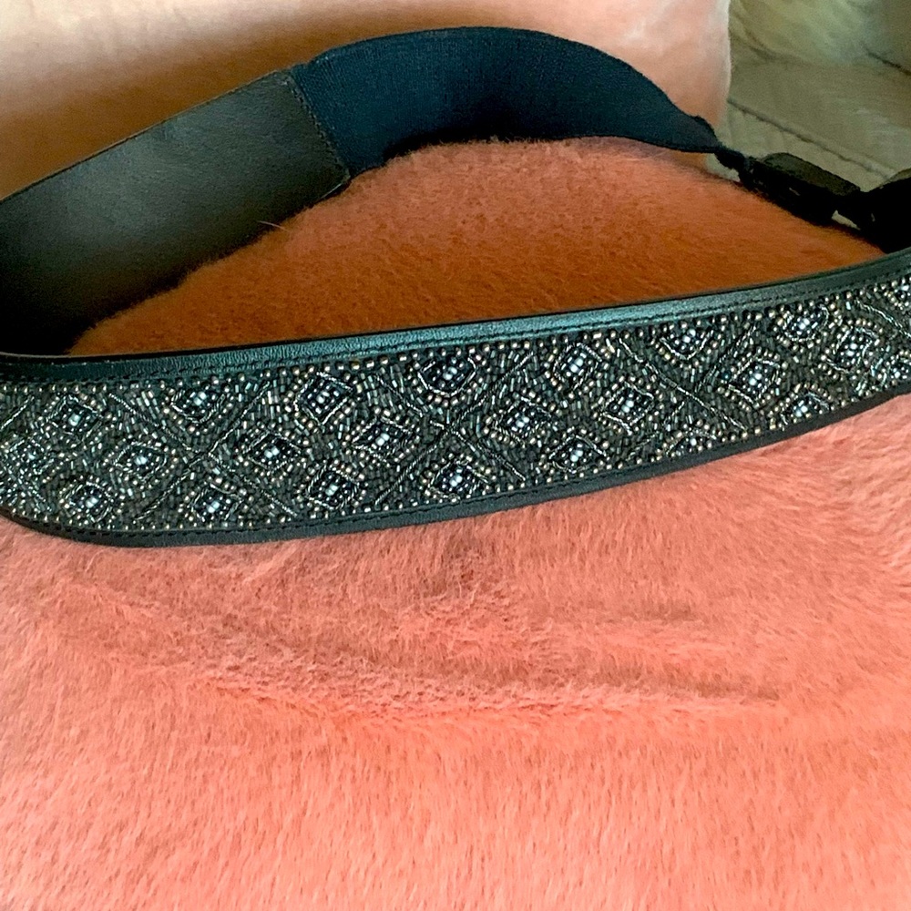 Lovely beaded and leather belt 🦚❤️